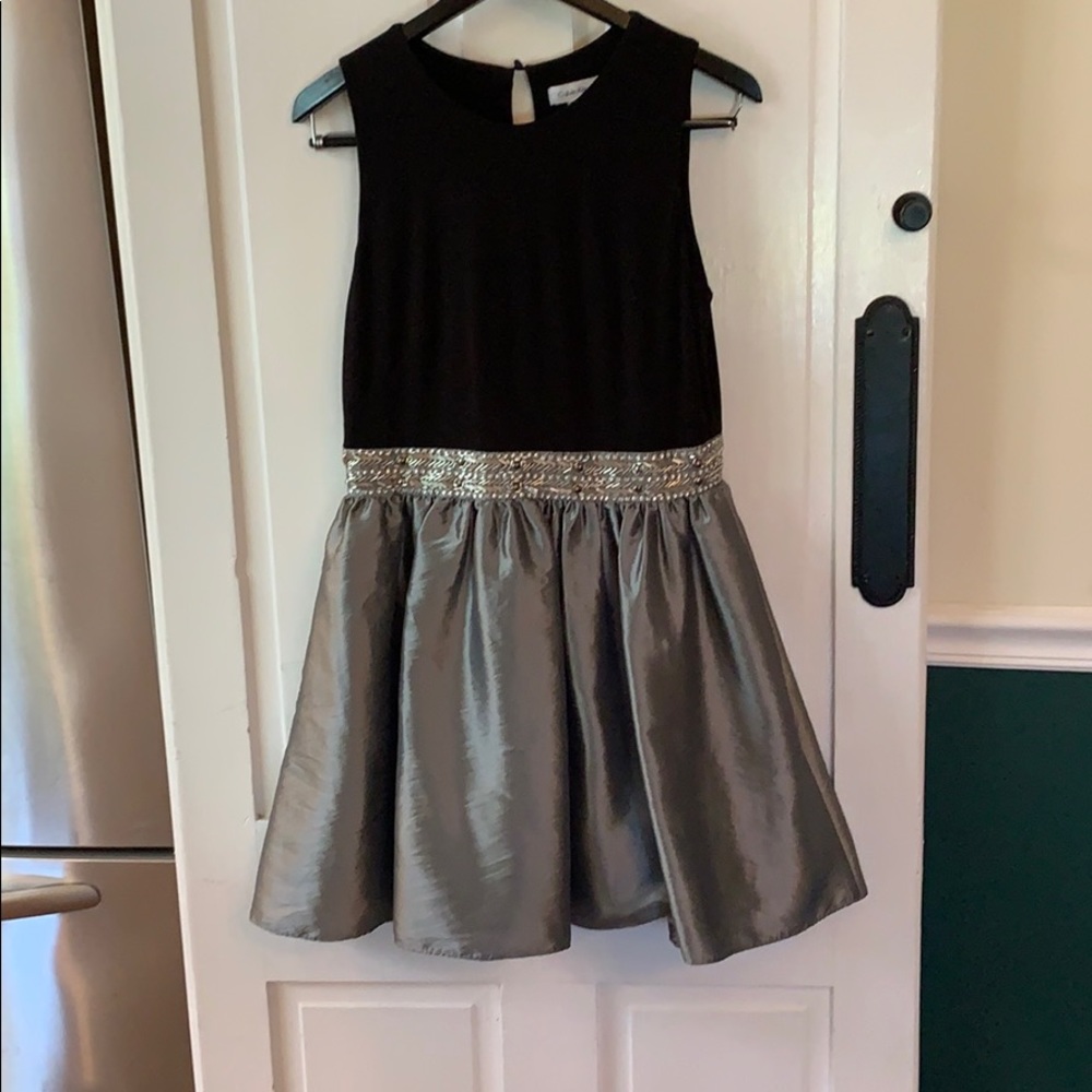 Calvin Klein beaded sleeveless short dress size 8